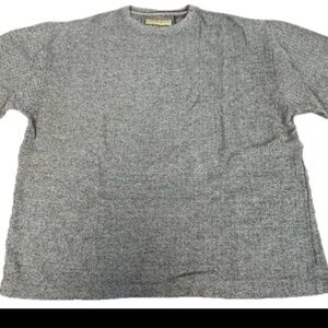 Natural Life Men’s Gray Textured Knit Sweater Pullover Long Sleeve XL Cotton